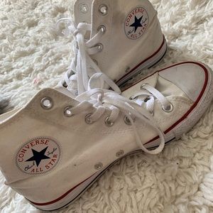 High top white converse